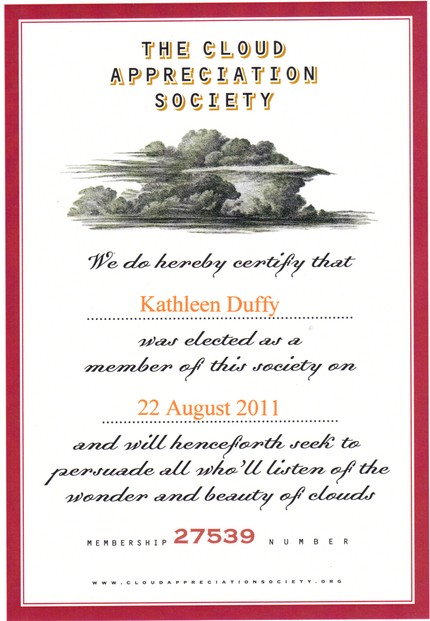 My Cloud Appreciation Society Certificate