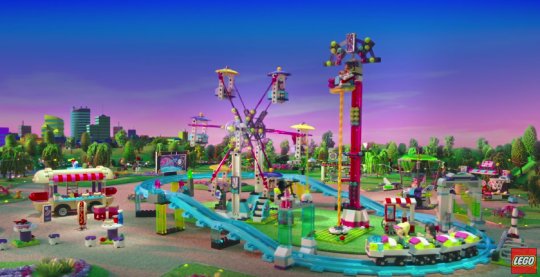 The LEGO Friends Amusement Park Rollercoaster