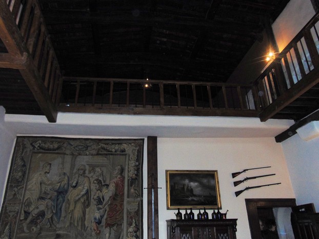 Ancient dining room and minstral gallery above