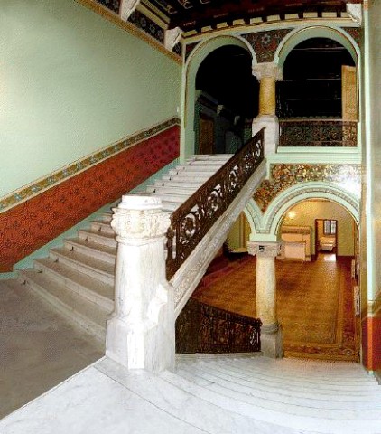 Staircase between first and second floor 