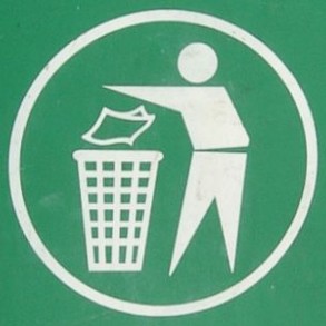 Green Recycling Bin