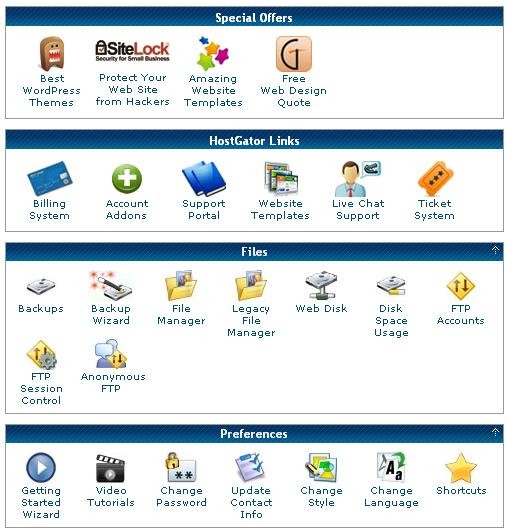 The cPanel part 1