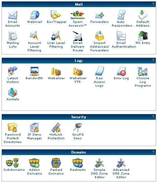 The cPanel part 2