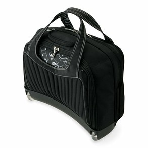 Rolling laptop bag on wheels, without the handle