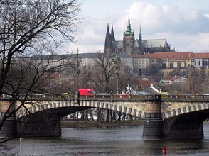 Vltava River and Prague Castle