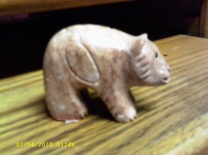 Alabaster Bear Carving