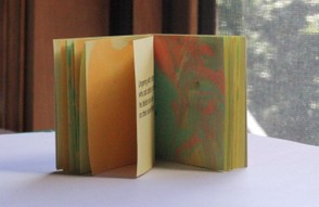 Each Pocket Poem Is Printed on Hand Marbled Paper