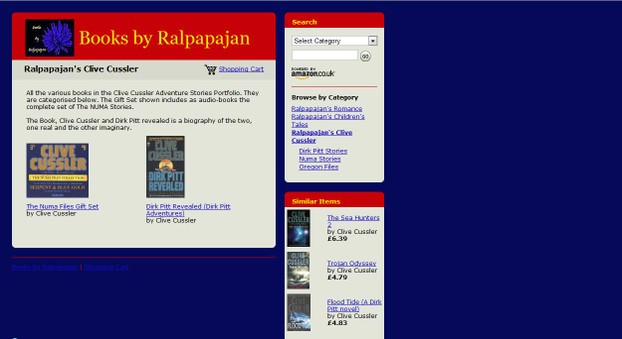 A screen shot of Books by Ralpapajan on Amazon.co.uk