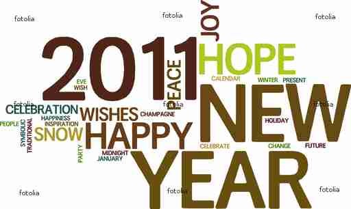 New Year 2011 Word Cloud