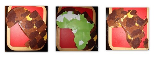 Africa Cake Template