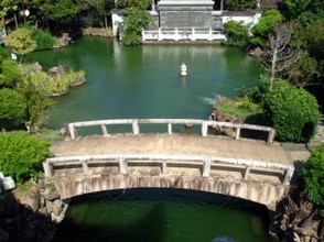 A view of the Chinese Gardens in Naha City