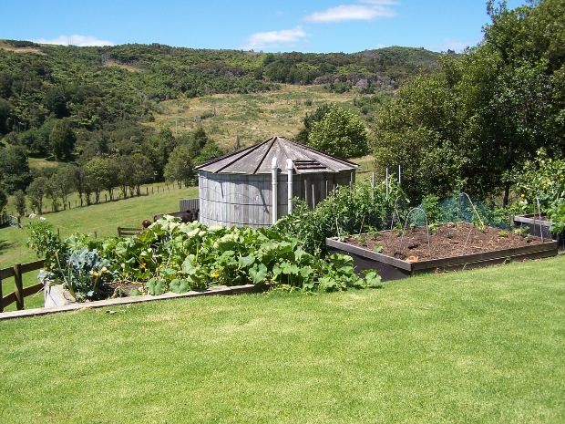 Vegetables - Lawns - And the water Tank
