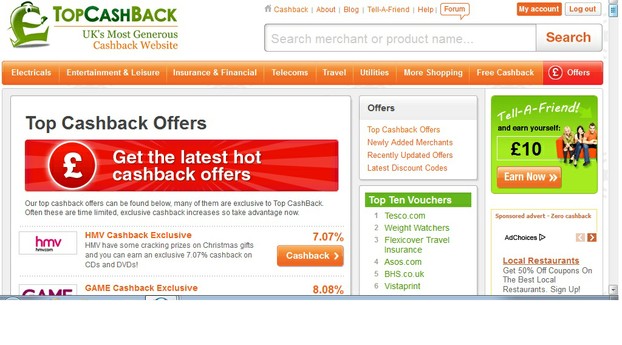 Topcashback offers
