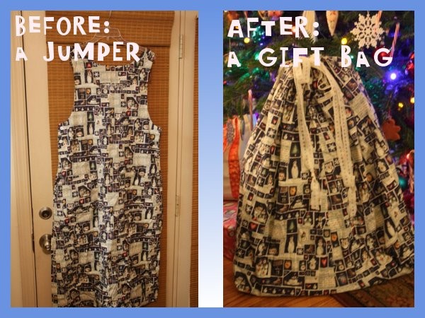 Jumper Before and Gift Bag After