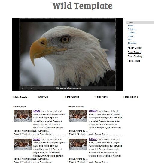 Free Free Template for Google Sites