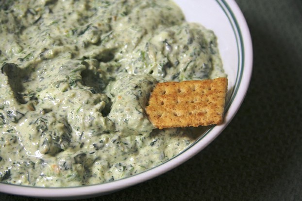 Spinach Dip with Cracker