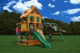 A Wooden Swing Set from GorillaPlaysets.com