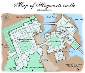 Map of Harry Potter Castle