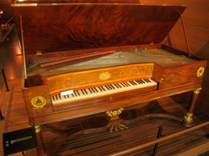 A Koller et Blanchet piano as kept in the Musical Instrument Museum, Brussels