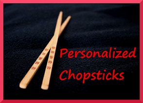 Personalized Chopsticks as Party Favors