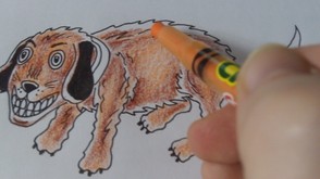 Continue To Color With The Orange Pencil