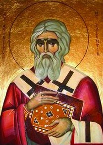 Greek Orthodox icon of St Valentine