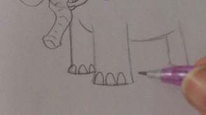 Drawing Some Toe Nails And Define The Outlines