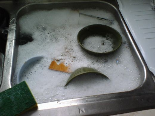 A Sink Full Of Dirty Dishes
