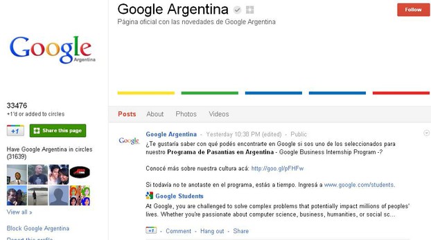 Google+ Argentina