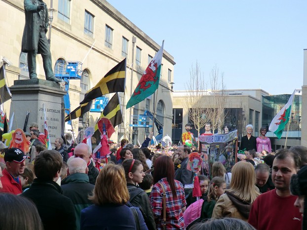 The Hayes, St David's Day, Cardiff 2012