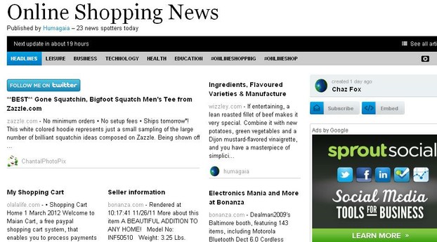 Online Shopping News First Edition