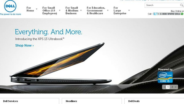Dell Front Page