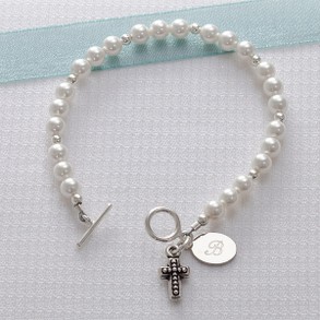 Personalized Cross Bracelet for Her