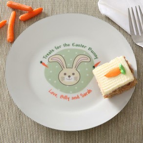 Personalized Easter Bunny Carrot Plate
