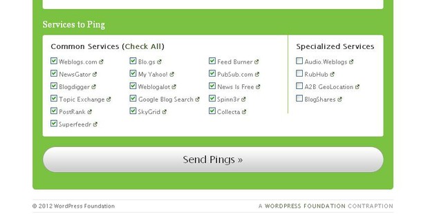 Services to Ping Services to Ping