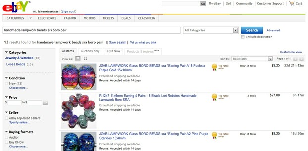 Narrowing the Ebay Search a Third Time