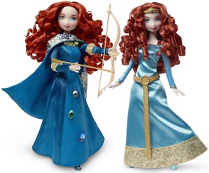 Mattel versions of Princess Merida dolls