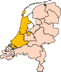 The area in orange is Holland