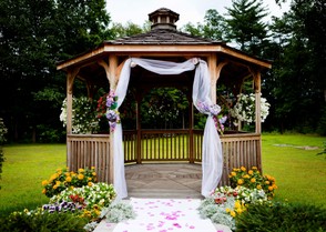A Gazebo Makes a Great Place to Entertain Formally