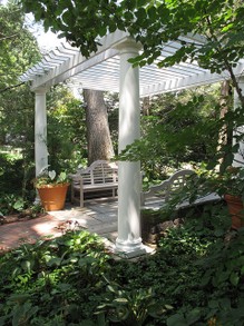 A Pergola with a Seating Area
