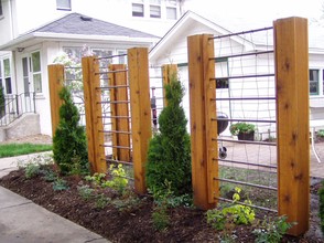 Interesting Mix of Wood and Metal Arbor