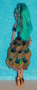 Nefera Doll in Peacock dress