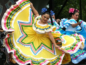 Dancers at Cinco de Mayo Celebration in Washington DC