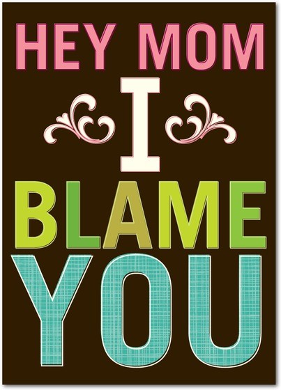 I Blame You Funny Mothers Day Card