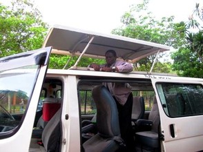 Preparing the Van for Safari