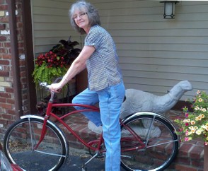 Bev Owens On Her Vintage Cruiser Bicycle