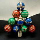 Unmarked Ornament Christmas Tree Pin