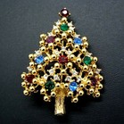 Eisenberg Christmas Tree Pin #1