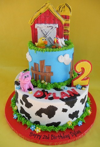 Farm Animal Cake