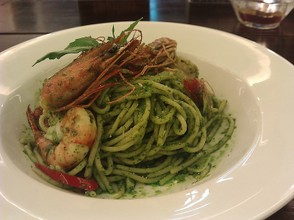 Seafood and Pasta Genovese